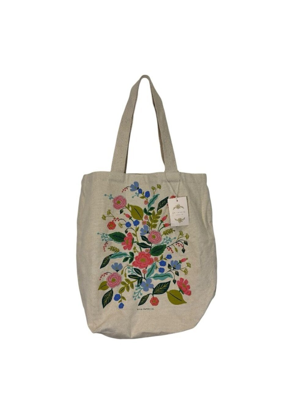 Rifle Paper Co Floral Vines Canvas Tote Bag